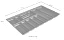 Nobilia Besteckeinsatz | Grau 2