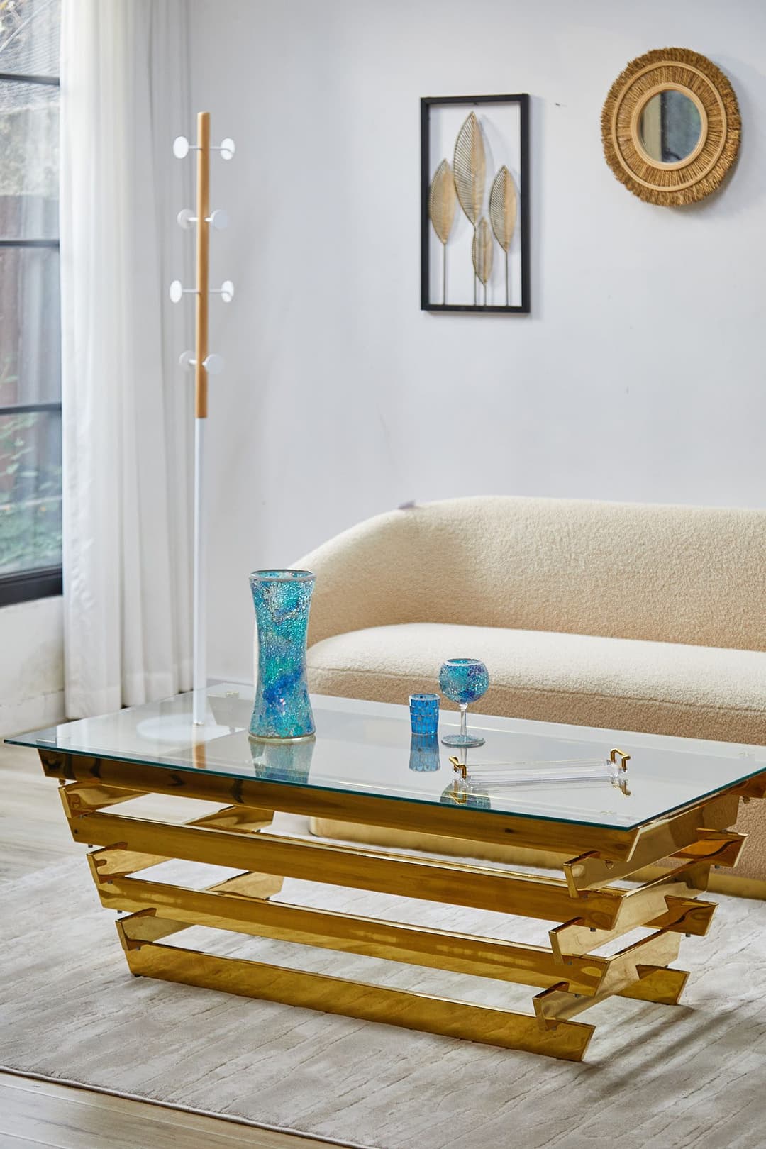 SalesFever Eleganter Tisch für Wohnzimmer | Gold