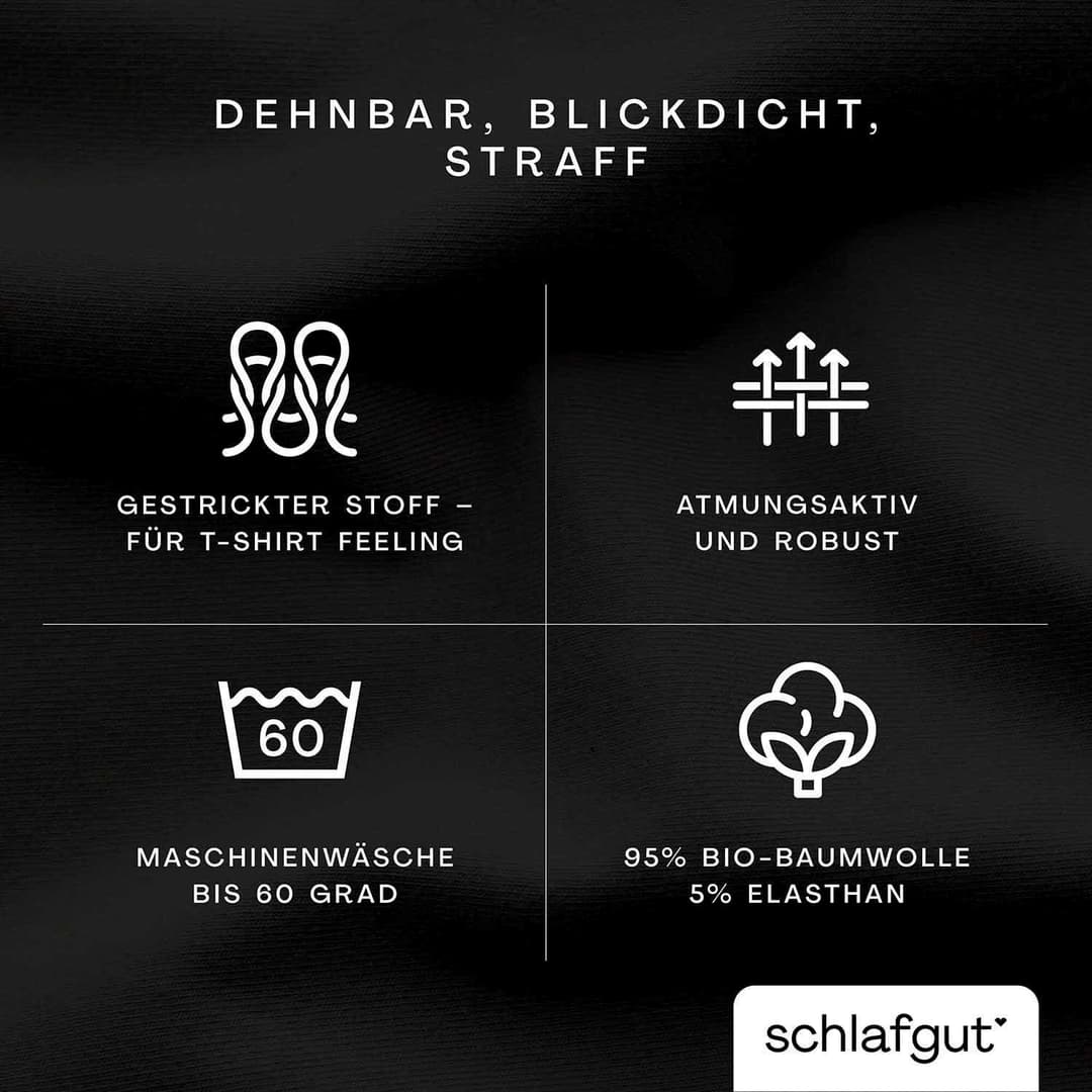 Schlafgut Spannbettlaken PURE | Schwarz