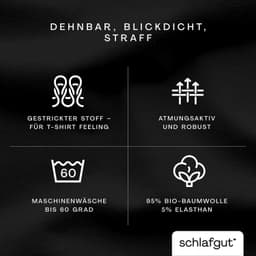 Schlafgut Spannbettlaken PURE | Schwarz