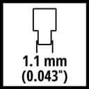 Einhell Ersatzkette 30 cm 1,1 45T 3/8 | Schwarz 3
