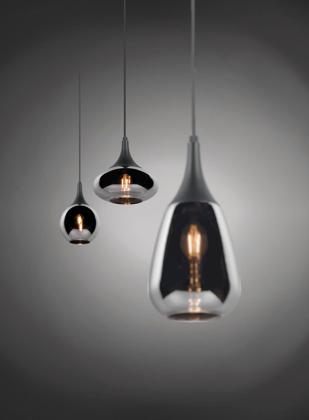 TRIO Leuchten Pendelleuchte Lumina | Schwarz