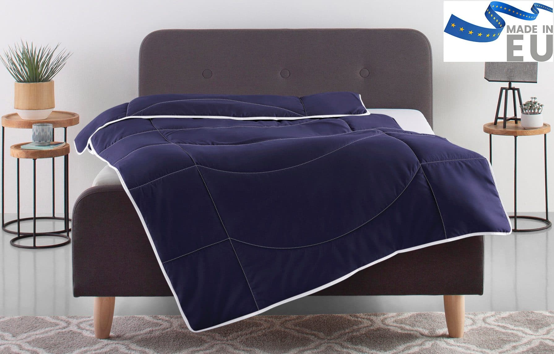 OTTO home Microfaserbettdecke Microlux | Blau