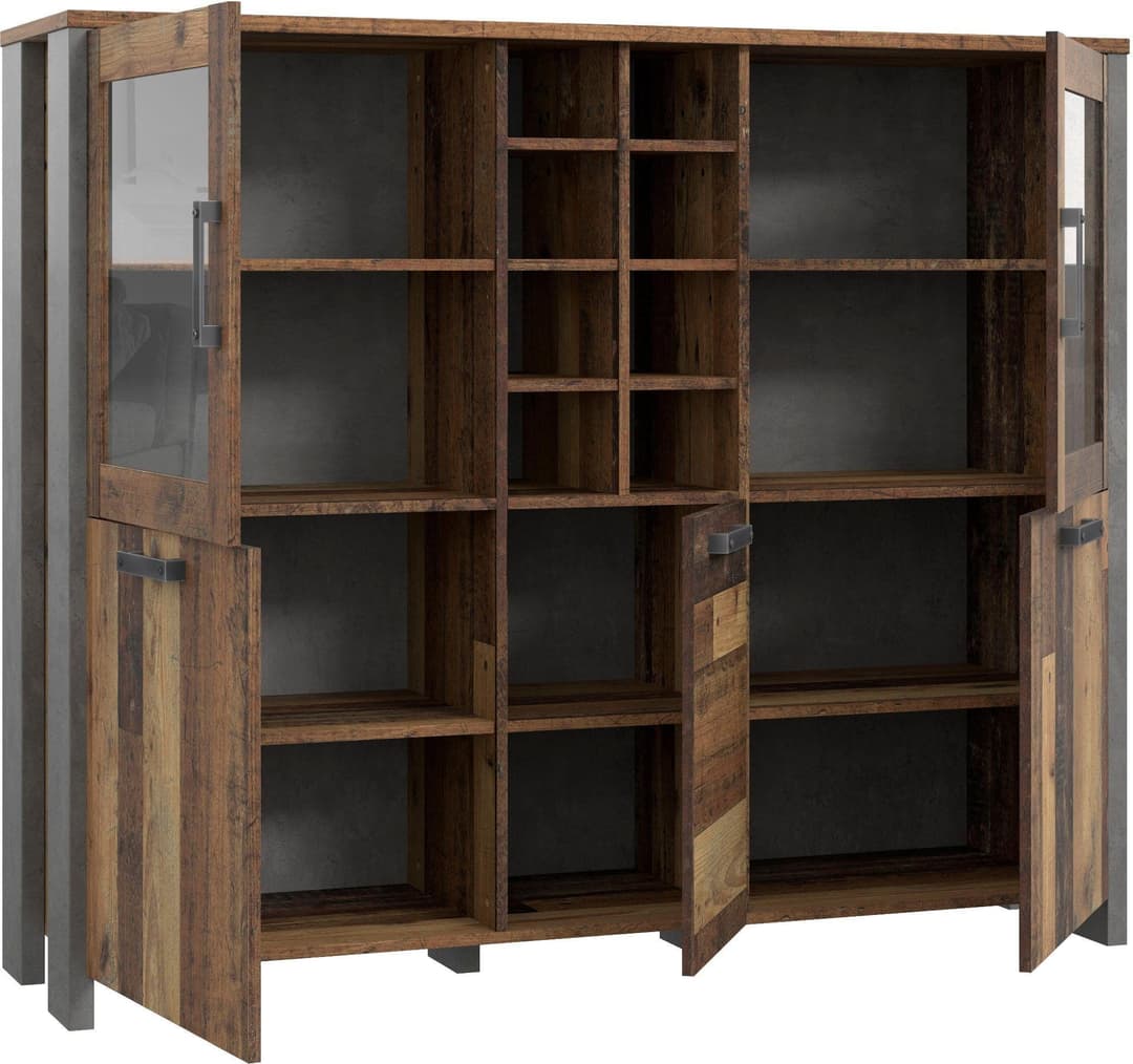 FORTE Highboard Clif | Holztöne