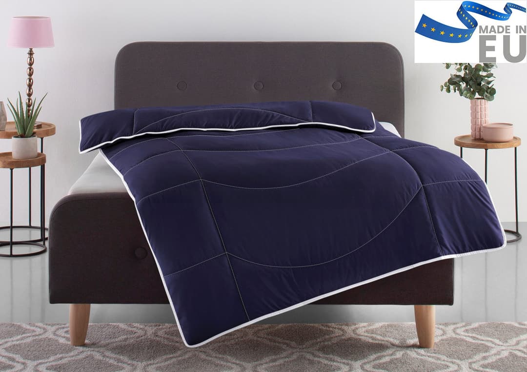 OTTO home Microfaserbettdecke Microlux | Blau