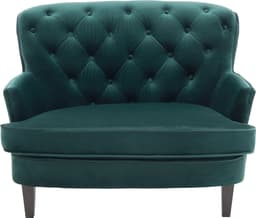 ATLANTIC home collection Leo 1,5-Sitzer Sessel | Grün
