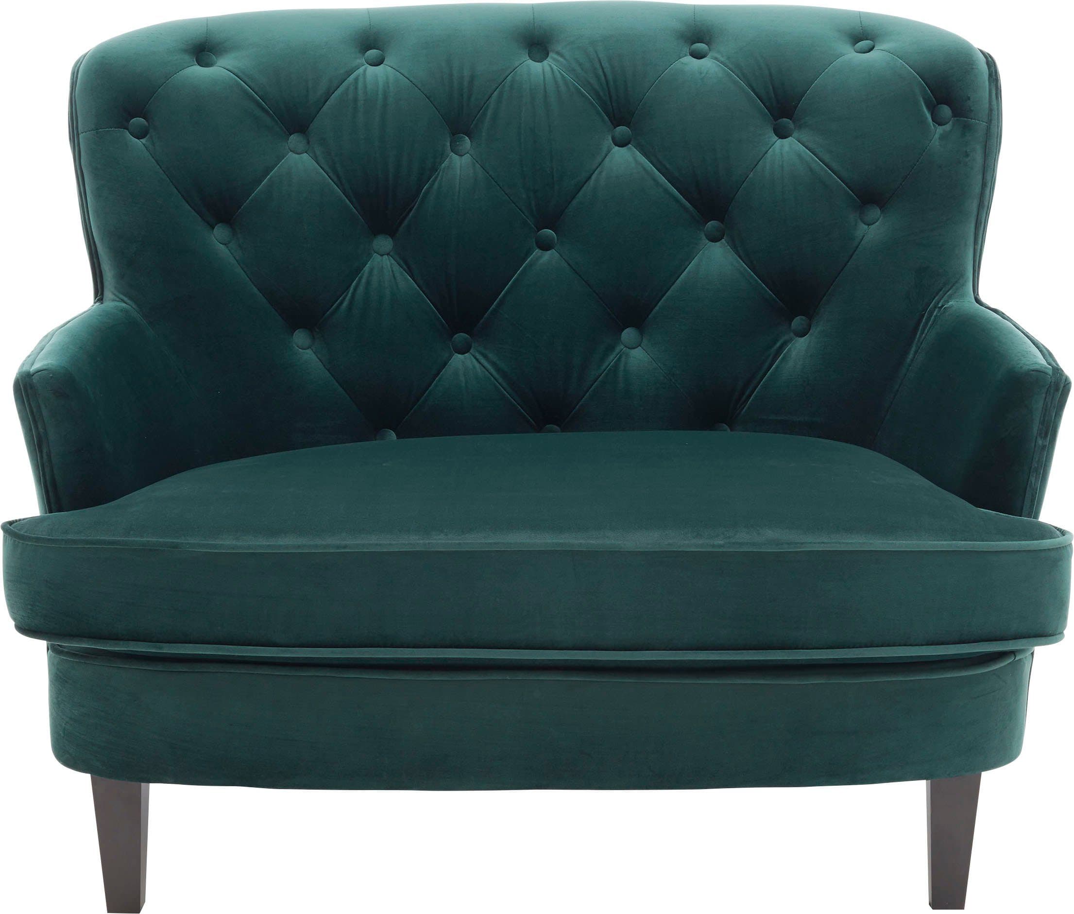 ATLANTIC home collection Leo 1,5-Sitzer Sessel | Grün