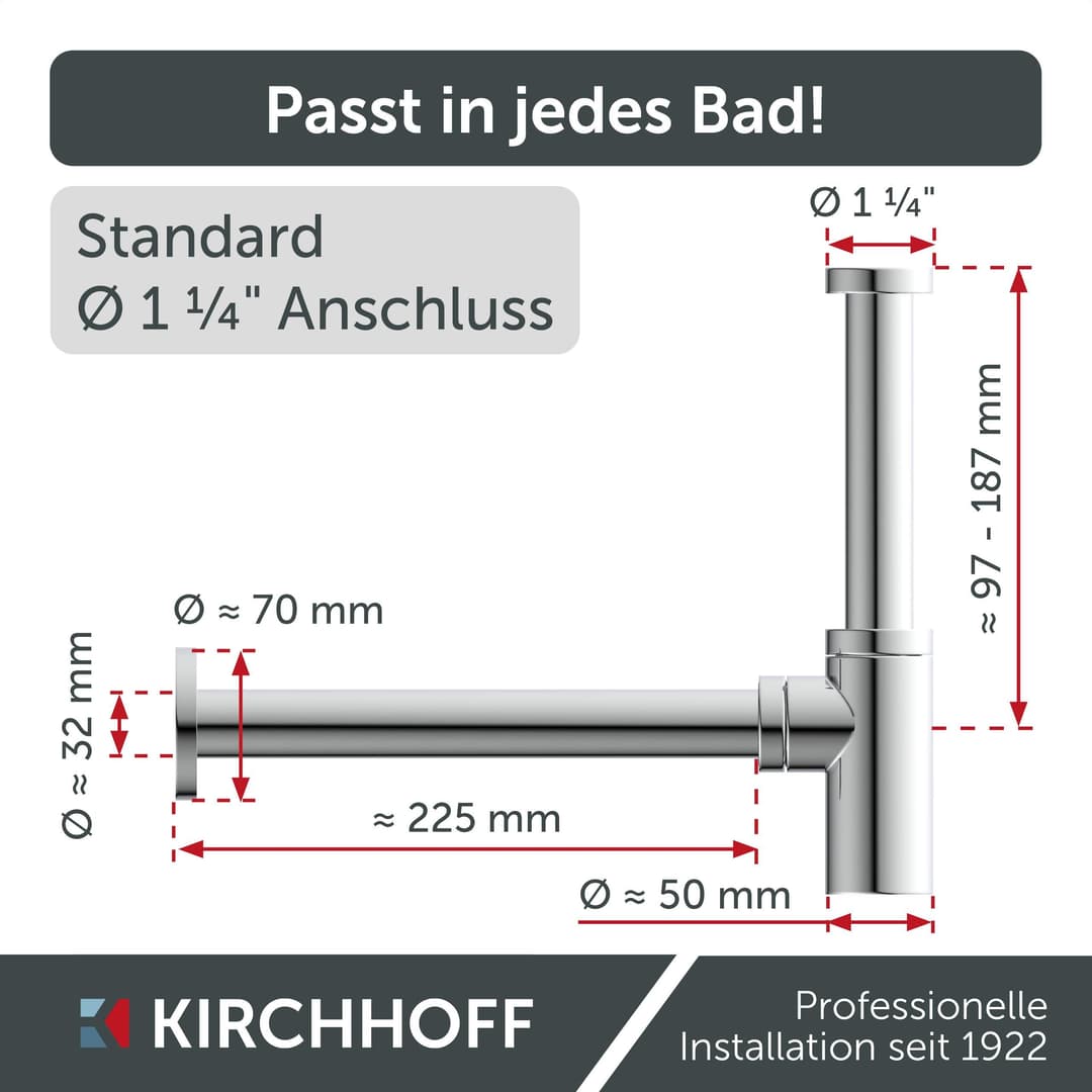 Kirchhoff Siphon Design Flaschensiphon | Silber