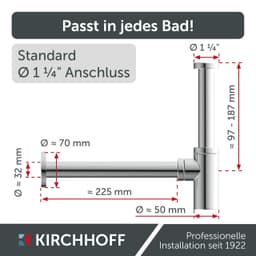 Kirchhoff Siphon Design Flaschensiphon | Silber