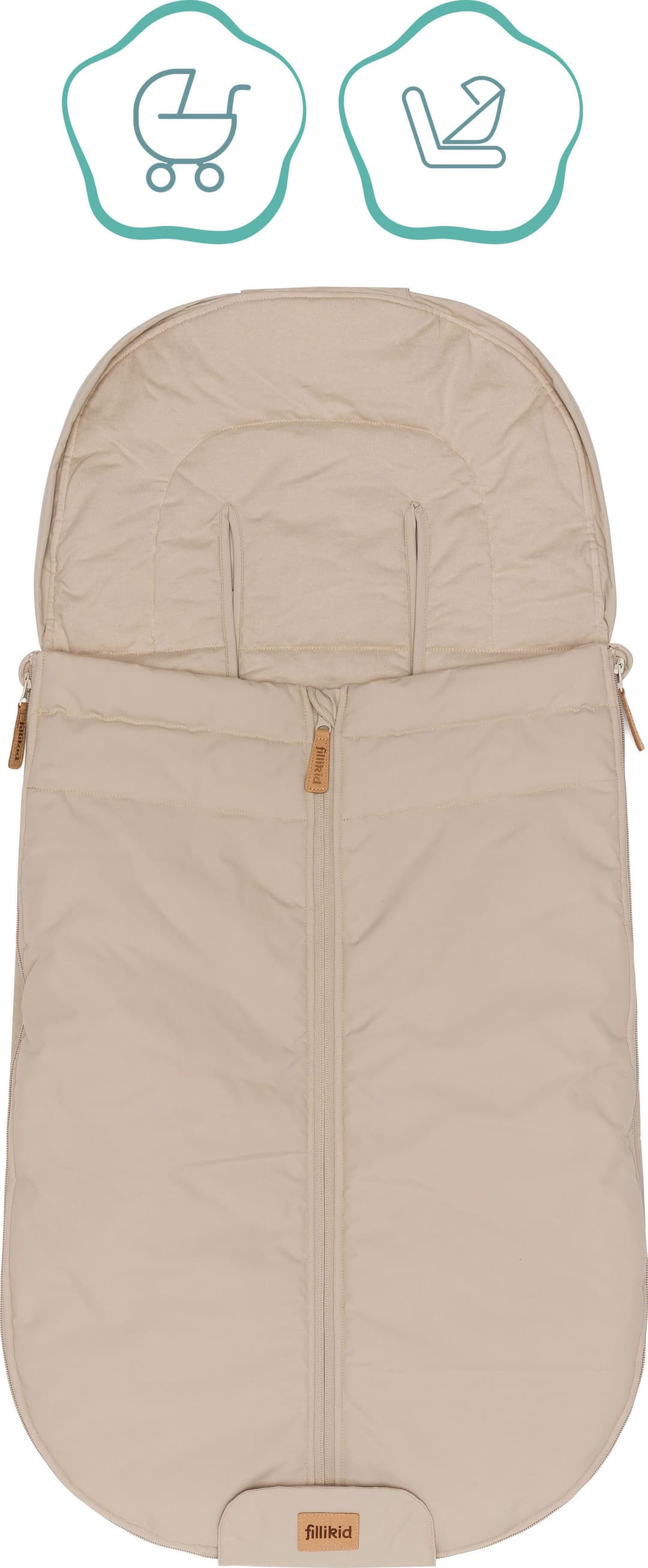 Fillikid Fußsack Light Trend | Beige