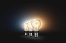 Philips Hue LED-Filament White Ambiance Dreierpack | Holztöne