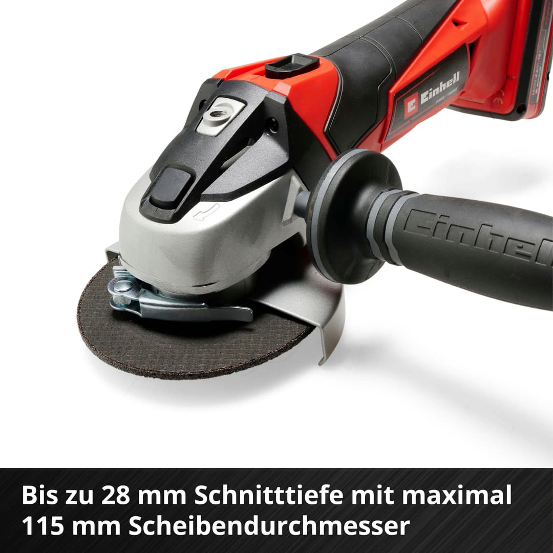 Einhell Akku-Winkelschleifer TE-AG 18 Li-Solo | Mehrfarbig