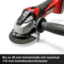 Einhell Akku-Winkelschleifer TE-AG 18 Li-Solo | Mehrfarbig 4