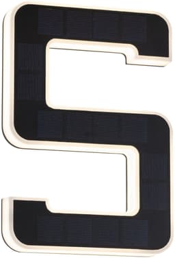 Paulmann Solar Hausnummernleuchte Ziffer 5 | Schwarz