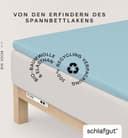 Schlafgut Spannbettlaken PURE TOPPER | Blau