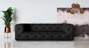 Home affaire 3-Sitzer FOLLINA | Schwarz 2