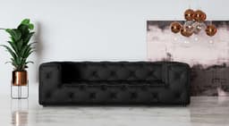 Home affaire 3-Sitzer FOLLINA | Schwarz