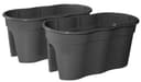 KHW Balkonkasten Flowerclip XXL | Schwarz 2