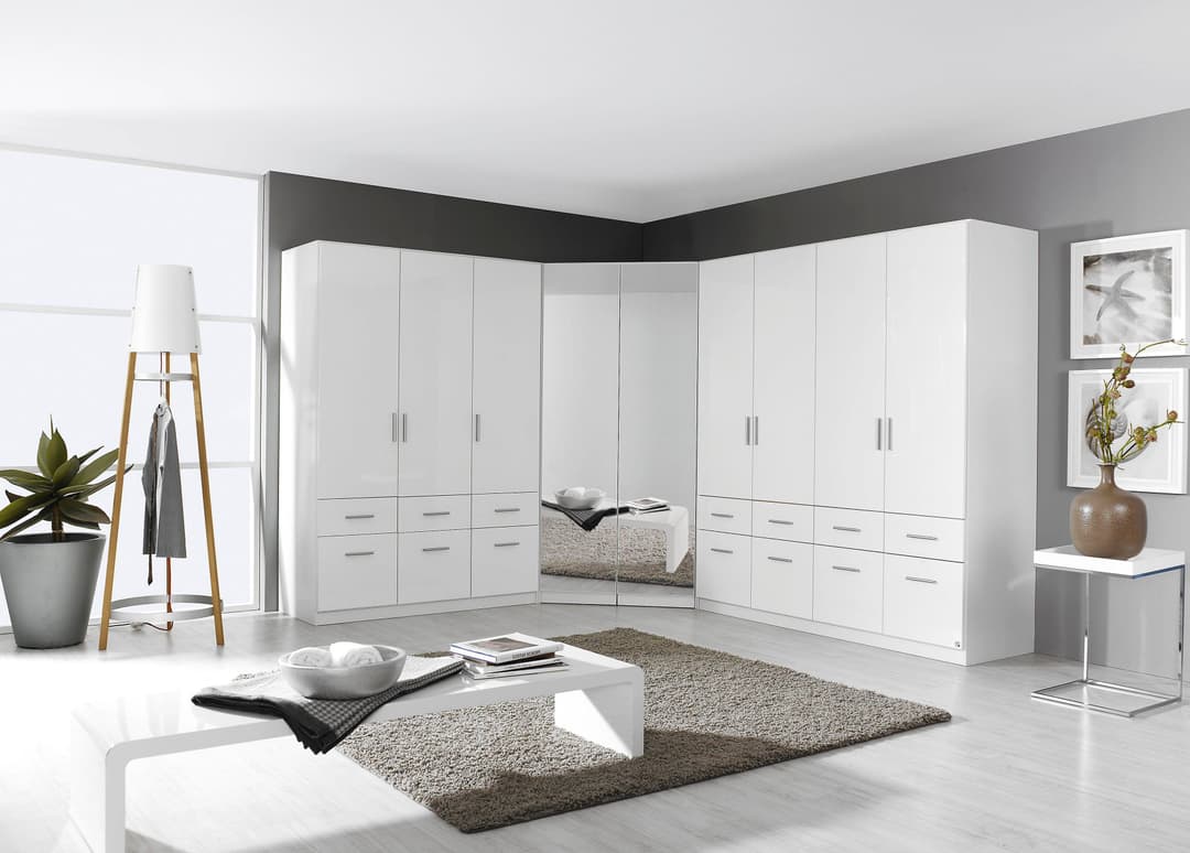 rauch Eckkleiderschrank CELLE | Weiß