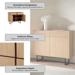Home affaire Sideboard Lund | Holztöne