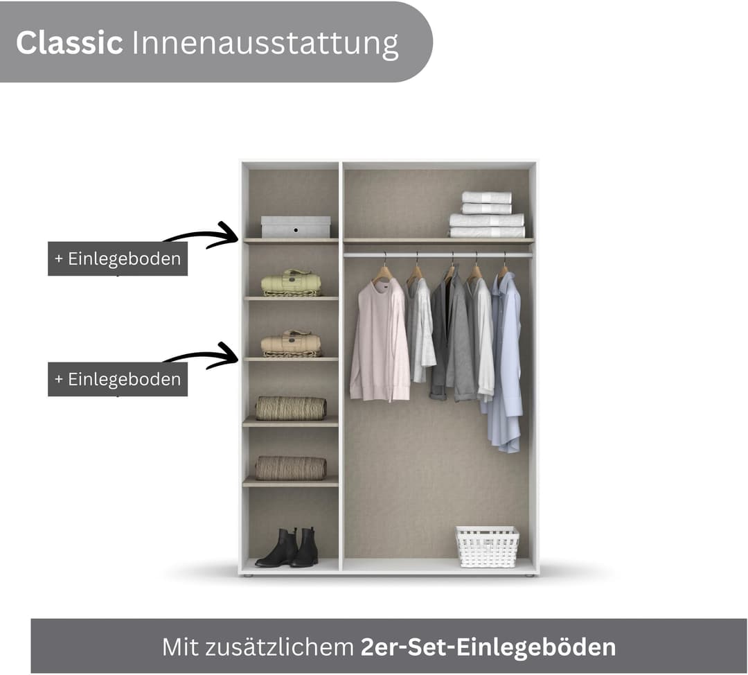 rauch VOYAGER Kleiderschrank | Grau