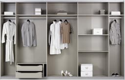 rauch Schwebetürenschrank Kleiderschrank DOBENE | Weiß