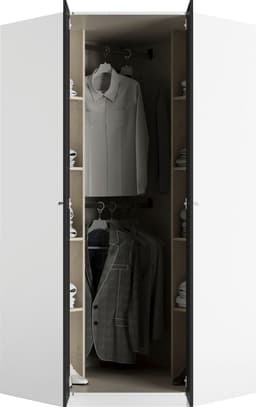 priess Eckkleiderschrank Barcelona | Mehrfarbig