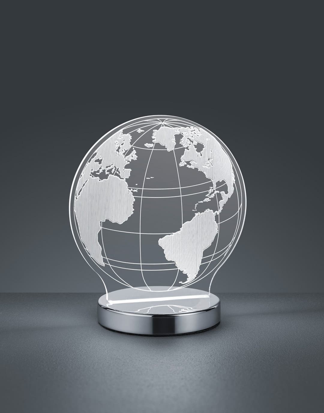 Reality Leuchten LED Tischleuchte Globe | Silber