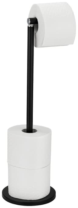 Wenko Toilettenpapierhalter 2 in 1 | Schwarz