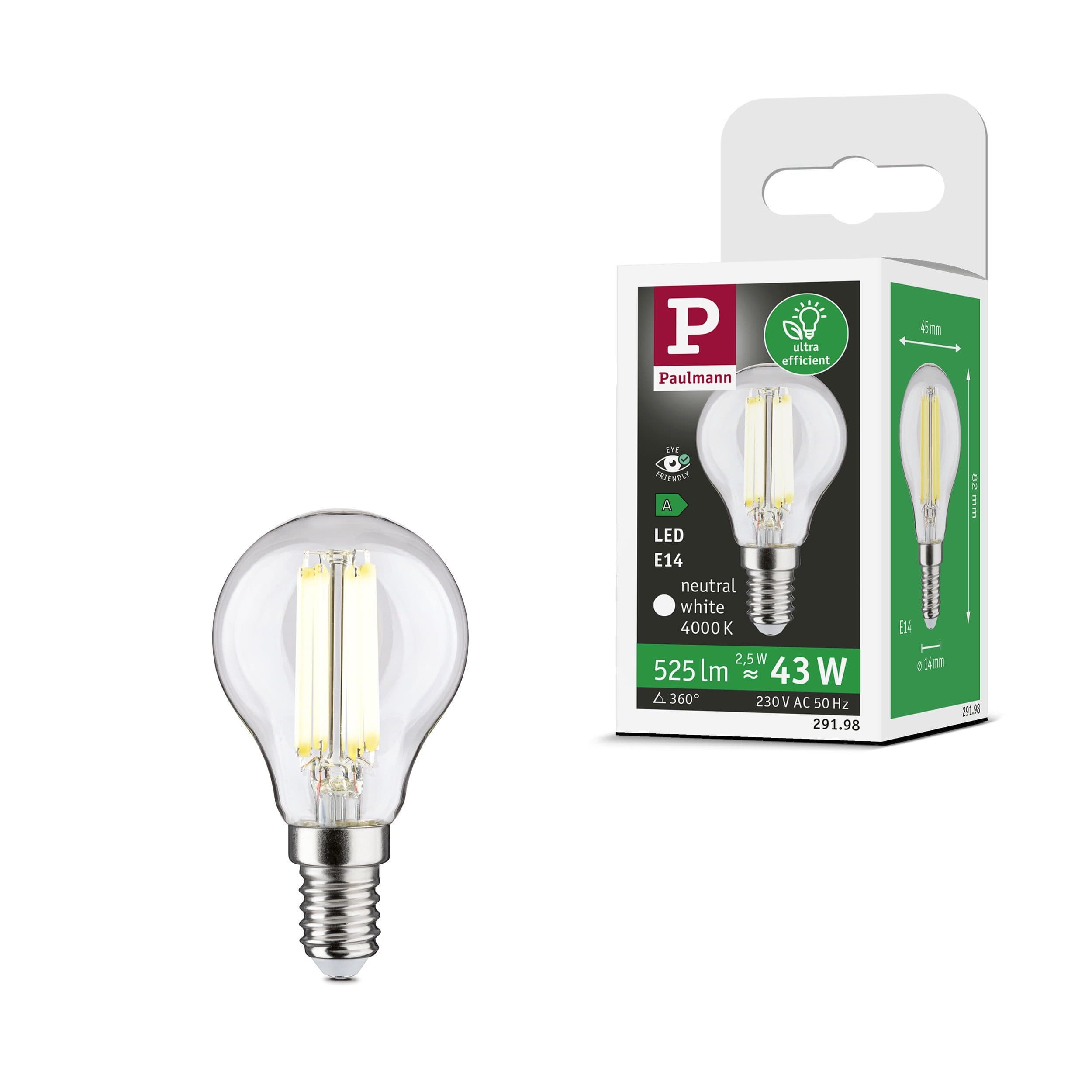 Paulmann LED-Leuchtmittel Eco-Line Filament | Transparent