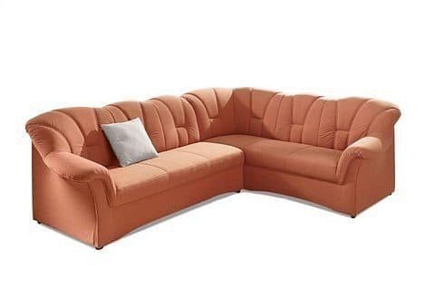 DOMO collection Ecksofa Papenburg | Terrakotta