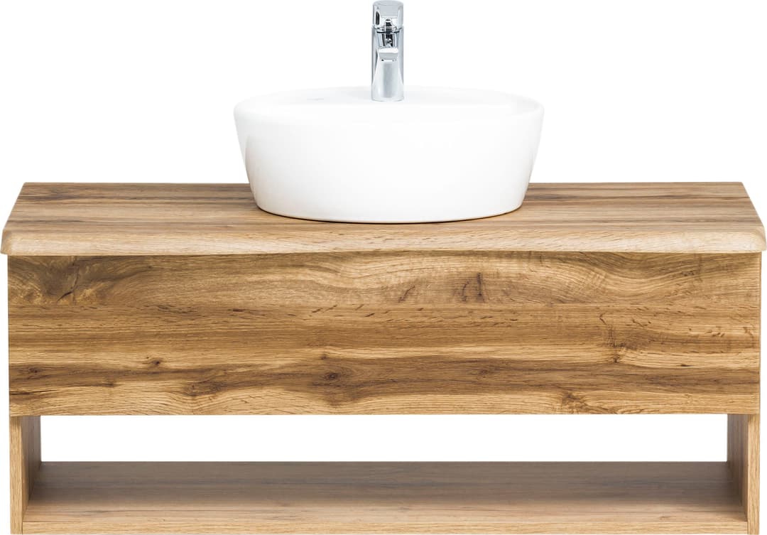 welltime Waschbeckenschrank Stubach | Holztöne