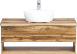 welltime Waschbeckenschrank Stubach | Holztöne
