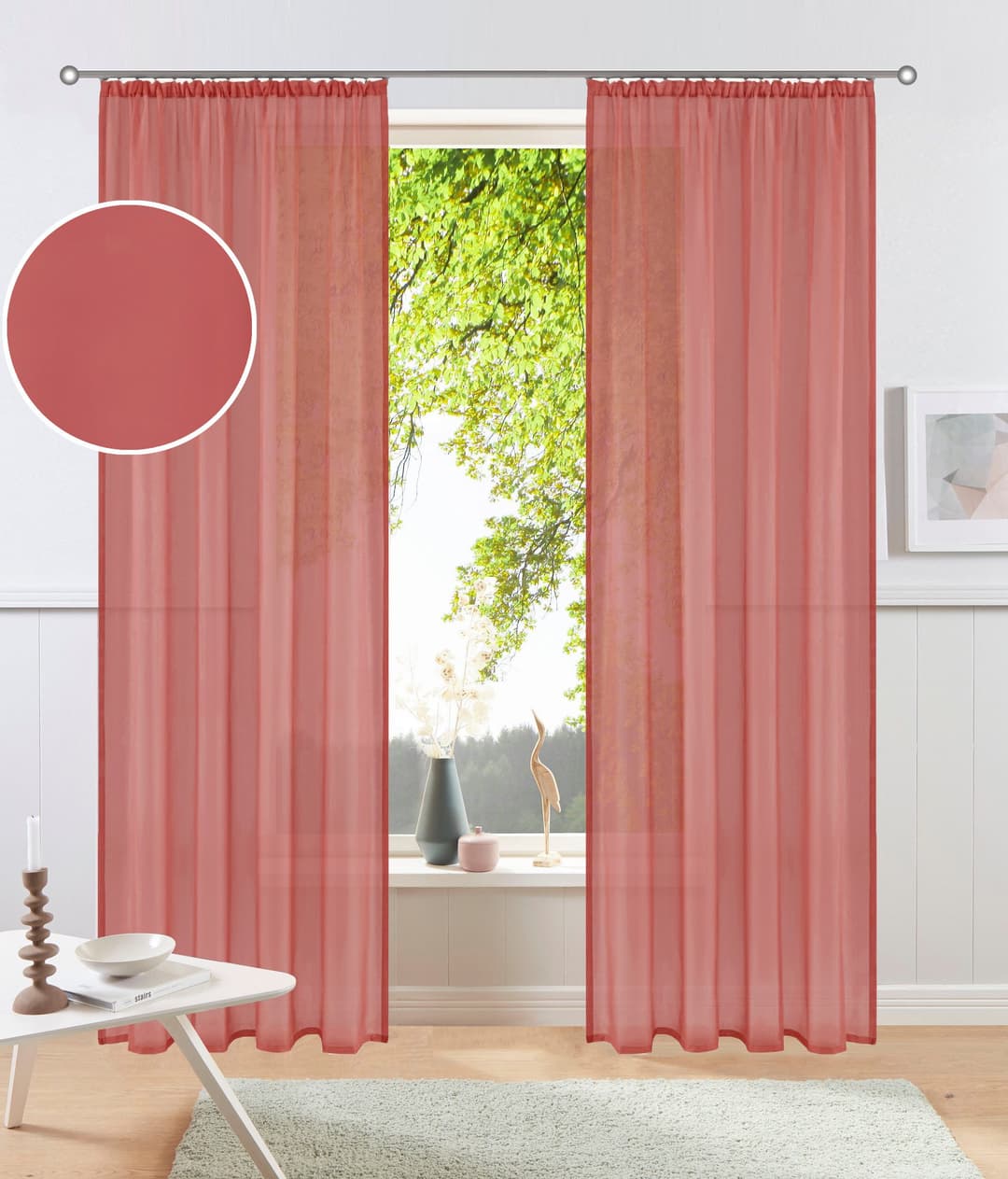 OTTO home Gardine XANA | Terrakotta