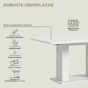 Home affaire Esstisch Motus | Weiß 4