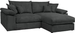 Home affaire Ecksofa Soft&Cosy XL L-Form | Schwarz