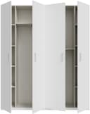 FORTE Kleiderschrank | Weiß 3