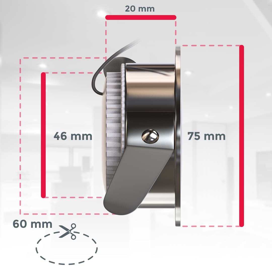 B.K.Licht LED Einbauleuchten 6er Set | Silber
