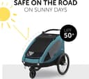 Hauck Kinderwagen-Sonnenschutzhülle Bike Trailer Sunshade | Schwarz 4
