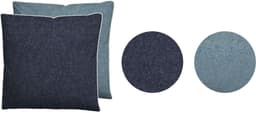 Biberna Kissenbezug Hermal Flanell | Blau