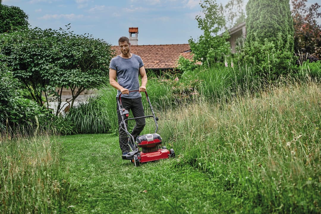 Einhell Akkurasenmäher GE-CM 36/48 Li M-Solo | Rot