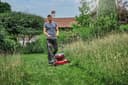 Einhell Akkurasenmäher GE-CM 36/48 Li M-Solo | Rot 2