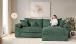 home affaire Ecksofa Soft&Cosy XXL L-Form | Grün