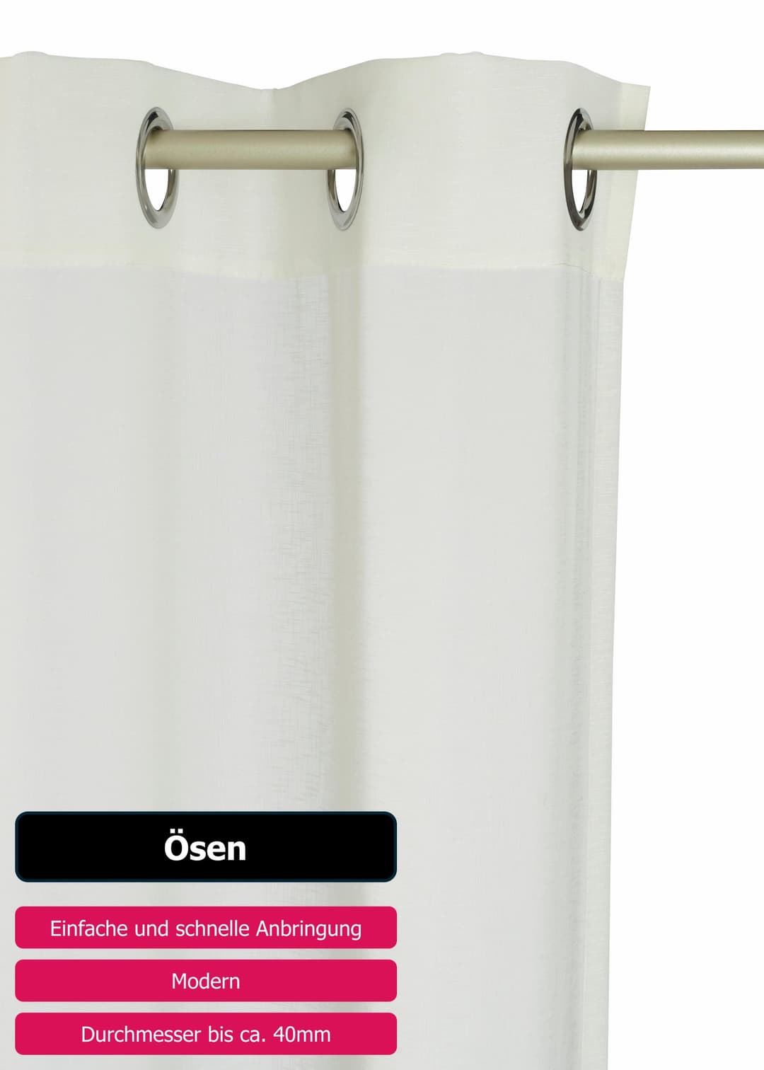 OTTO home Gardine REGINA | Beige