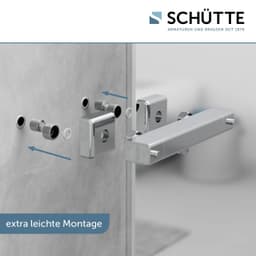 Schütte Duscharmatur Signo mit Thermostat | Silber