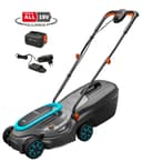 GARDENA PowerMax 32/18V P4A Akkurasenmäher | Grau