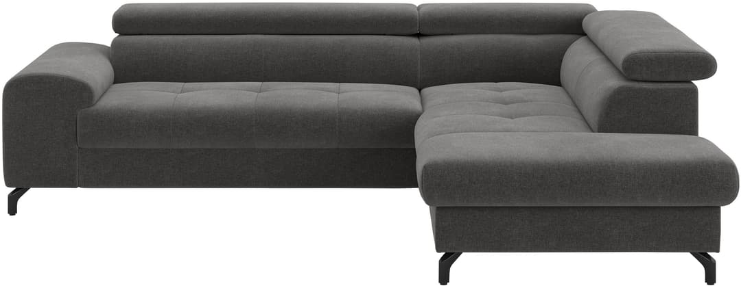 COTTA Ecksofa Aura L-Form | Grau