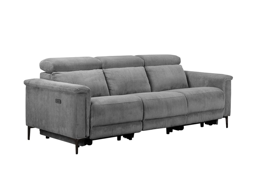 OTTO home 3-Sitzer LUND Cord | Grau