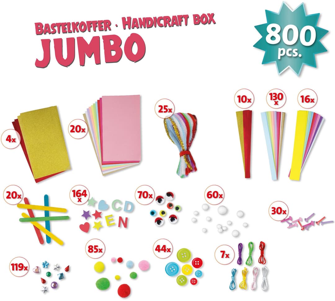 Lena Bastelkoffer Jumbo | Mehrfarbig
