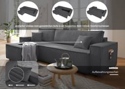 OTTO home Ecksofa CASSI L-Form | Grau